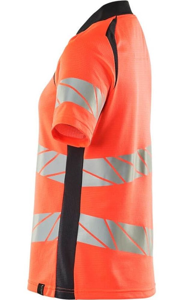 MascotDamenPolo-ShirtAccelerateSafe19093-771Hi-visRotSchwarzblau-XXL