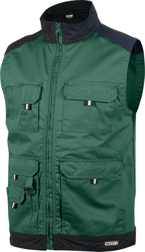 DassyZweifarbigeSommerwesteFaroPESCO61FlaschengrnSchwarz