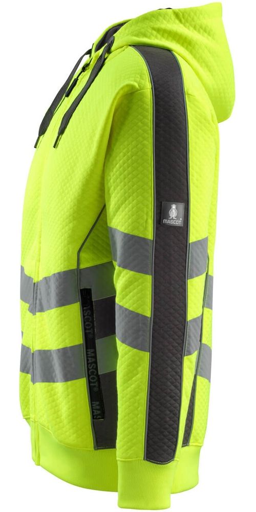 MascotKapuzensweatshirtmitReiverschlussCorbySafeSupreme50138-932Hi-visGelbDunkelanthrazit-XXL