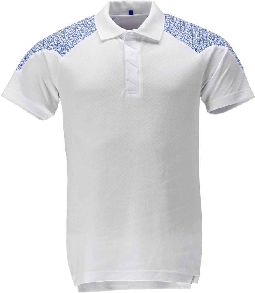 MascotPolo-ShirtFoodCare20083-933WeiAzurblau-XXL