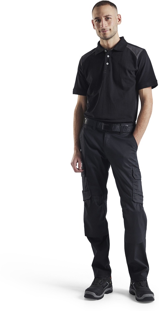 BlklderArbeitshoseIndustrieStretchmitKniepolstertaschen14481832SchwarzDunkelgrau-C144