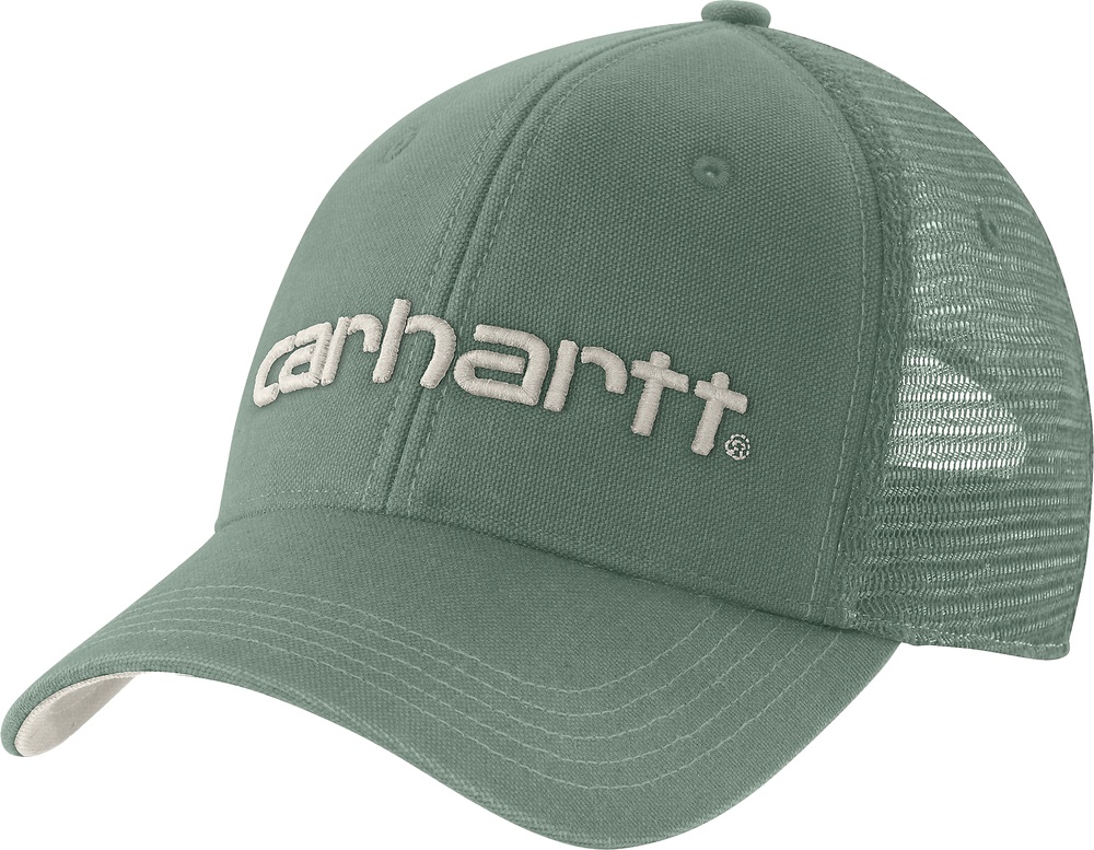CarharttCanvasMesh-BackLogoGraphicCap101195GreenSlateMalt