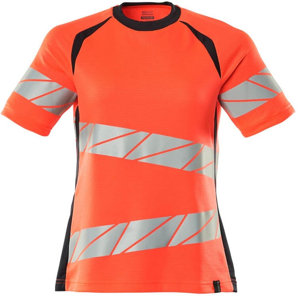 MascotDamenT-ShirtAccelerateSafe19092-771Hi-visRotSchwarzblau-XXL