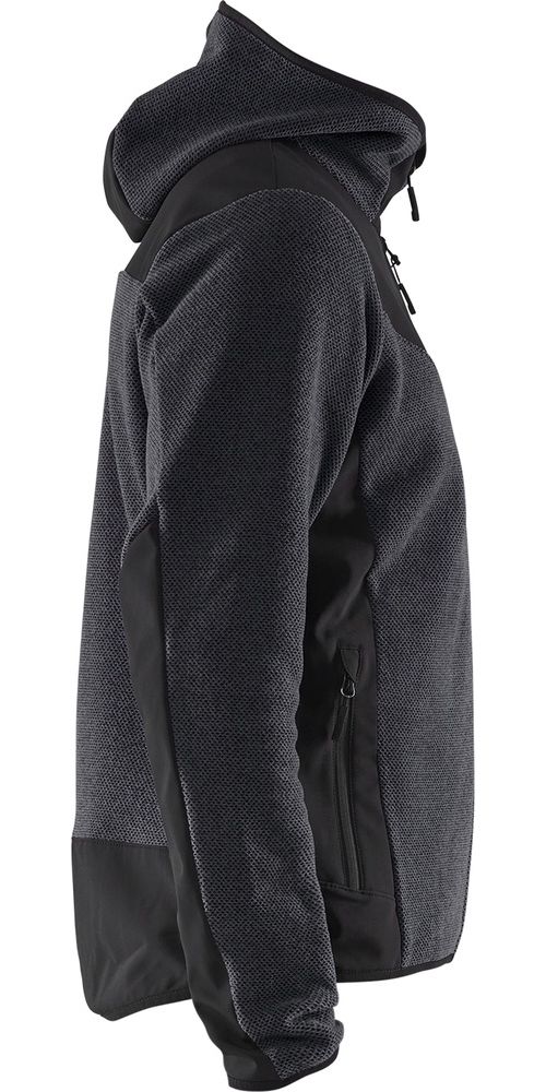 BlklderArbeitsjackeStrickjackemitSoftshell59402536DunkelgrauSchwarz-4XL