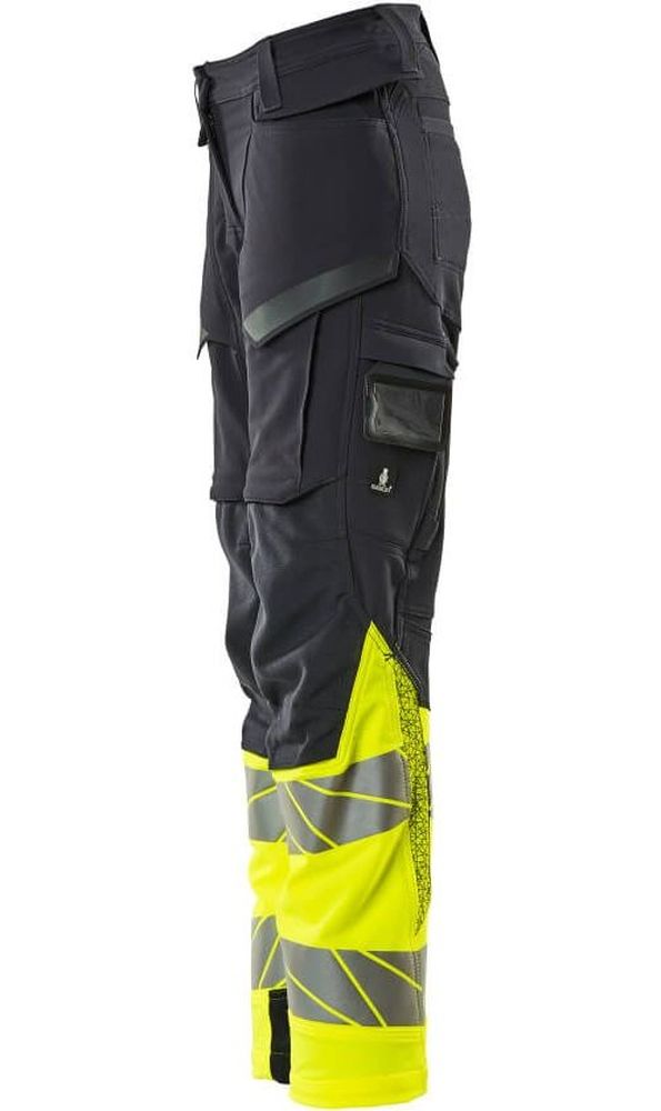 MascotDamenHosemitKnietaschenAccelerateSafe19178-511SchwarzblauHi-visGelb-C3476