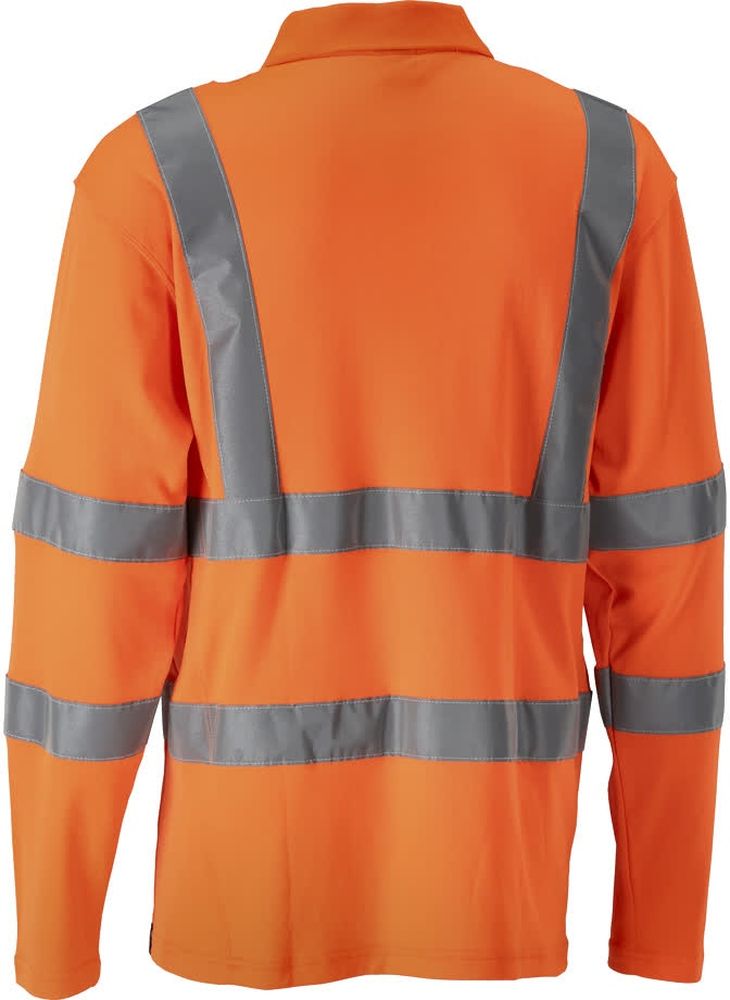 MascotPolo-ShirtLangarmSafeClassic18283-995Hi-visOrange-XXL