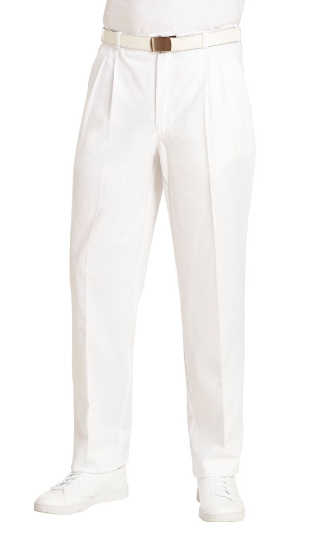 LeiberHerrenBundfaltenhose12141001Wei