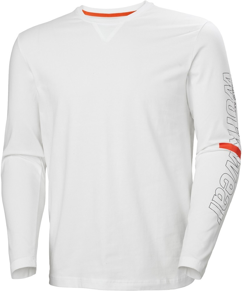 HellyHansenLogoLongsleeveWhite-XS