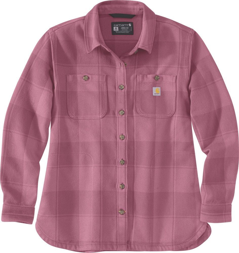 CarharttDamenHemdjackeLooseFitTwillShirtJac106450Woodrose-XS