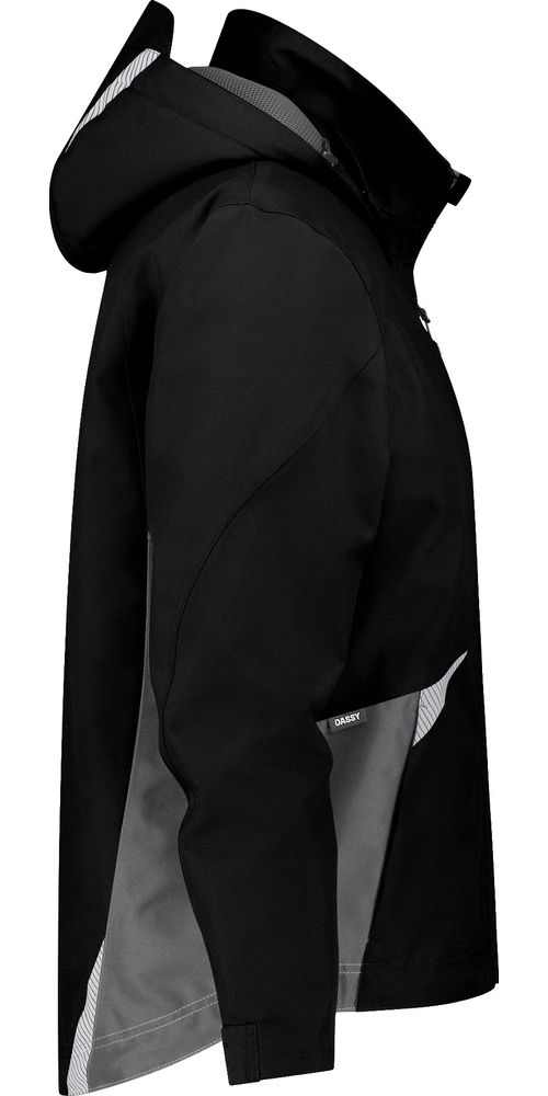 DassySoftshell-JackeGravityNextSchwarzAnthrazitgrau-XS