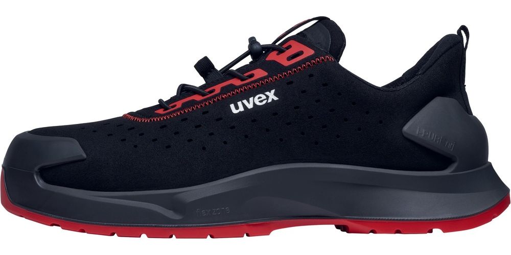 UvexSicherheits-Halbschuhe1X-CraftS1PlSR68022SchwarzRot-35Weite11