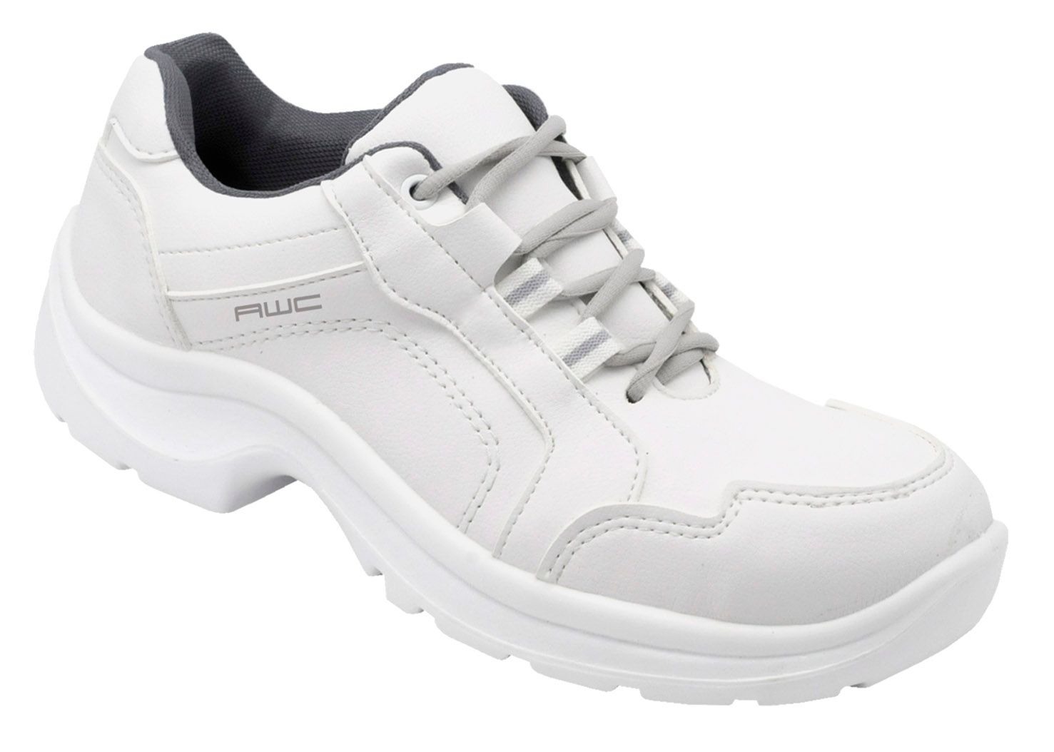 AWCFootwearBerufsschuheS2SneakermitStahlkappeinWei