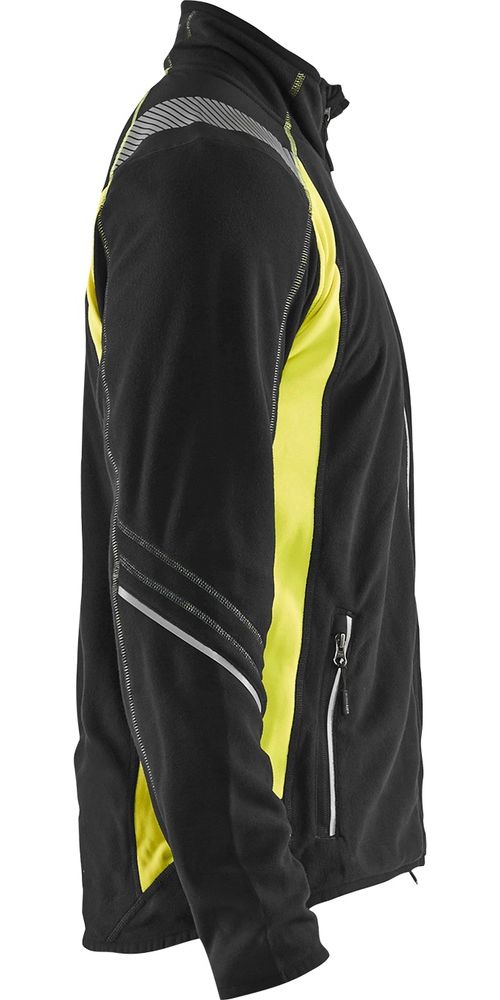 BlklderArbeitsjackeMicrofleeceJacke49931010SchwarzHighVisGelb-4XL