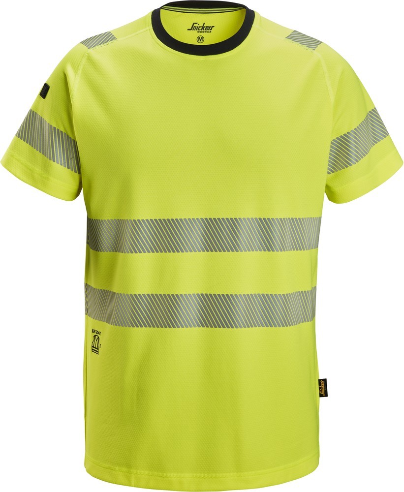 SnickersWarnschutz-ShirtHigh-VisT-ShirtKlasse2High-VisGelb