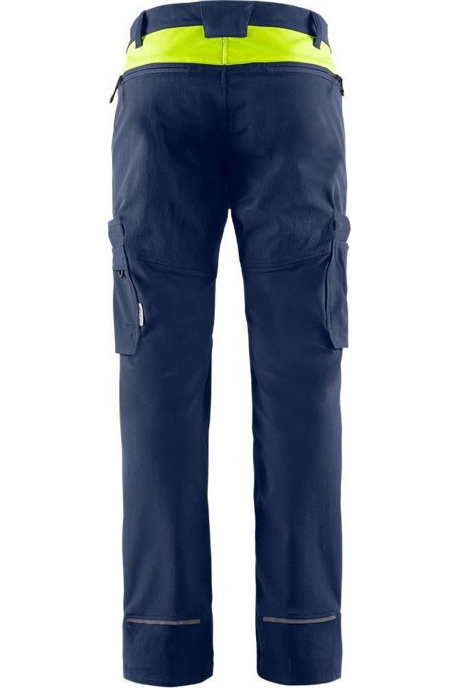 FristadsStretch-Hose2653LWSMarineWarnschutz-Gelb-C44