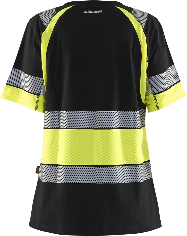 BlklderDamenHighVisT-Shirt34101030SchwarzHighGelb-L