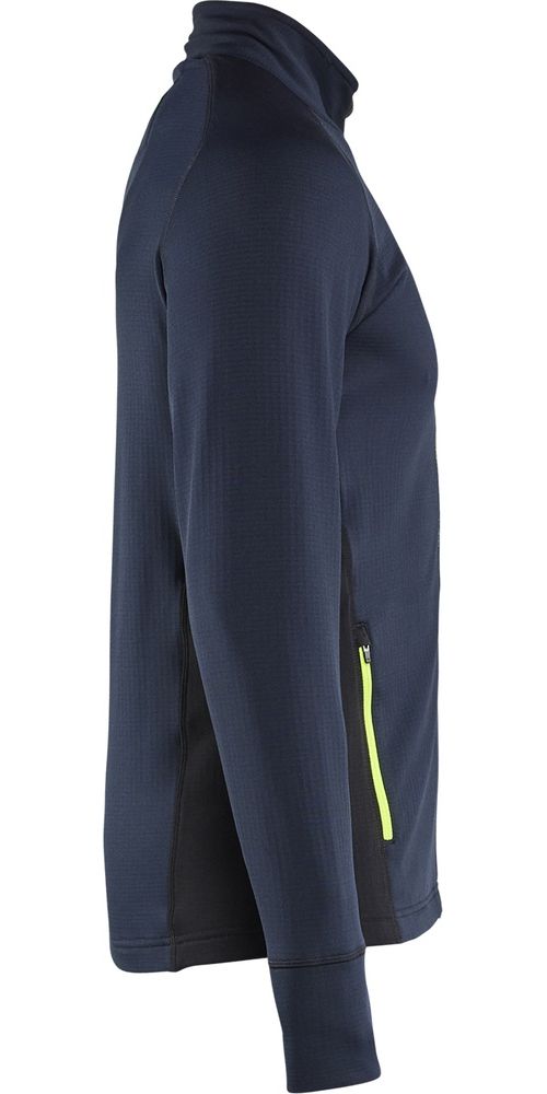BlklderArbeitsjackeSTRIKERFleecejacke47352539DunkelMarineblauHighVisGelb-4XL