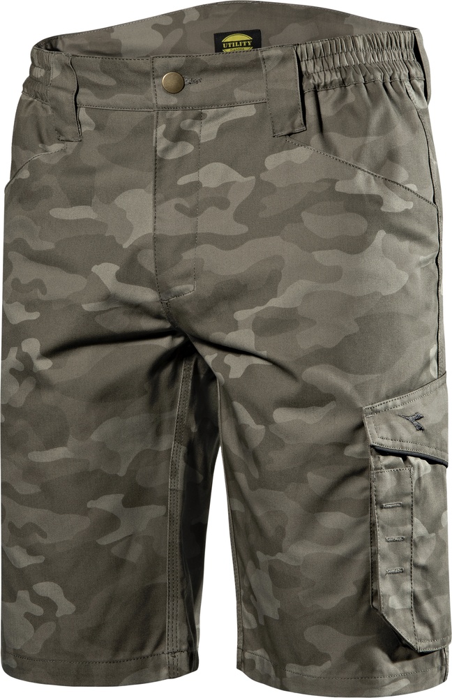 UtilityDiadoraShortsBermudaPolyCamoGreyHemp-S