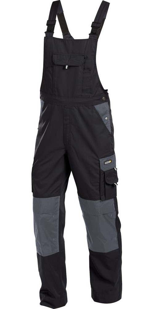 DassyZweifarbigeArbeitslatzhosemitKniepolstertaschenVersaillesPESCO61SchwarzZementgrau