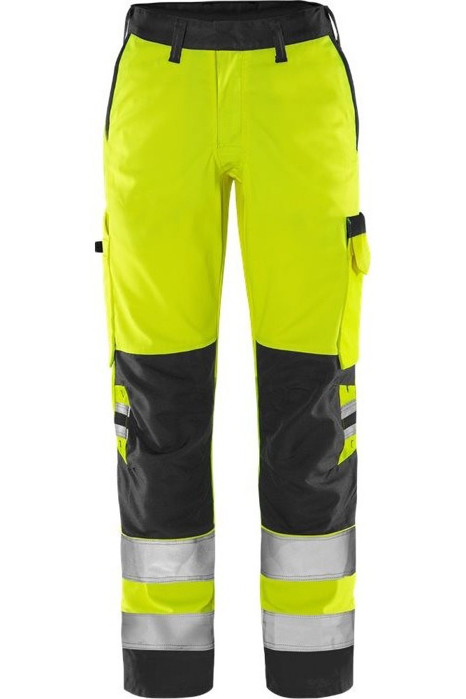 FristadsHighVisGreenHoseDamenKl22642GPLUWarnschutz-GelbSchwarz-34