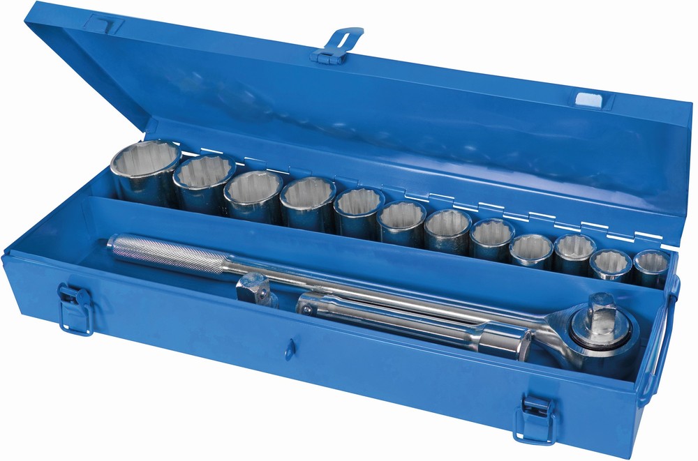 SilverlineSteckschlsselKnarrenSteckschlsselmitRatschengriff34-Zoll-Antrieb15-tlgSatz15-tlg