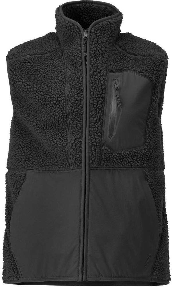 MascotFaserpelzWestemitReiverschlussCustomized22465-682Schwarz-XXL