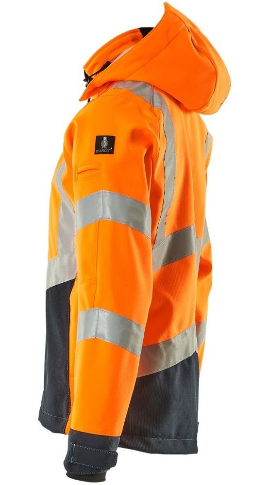 MascotSoftshellJackeBlackpoolSafeSupreme15502-246Hi-visOrangeSchwarzblau-XXL