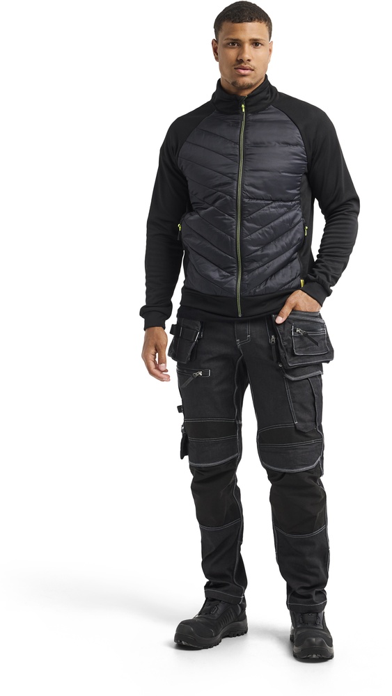 BlklderHybridSweater34182526SchwarzHighVisGelb-4XL