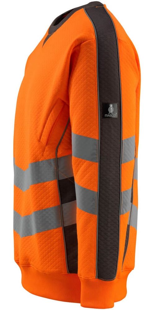 MascotSweatshirtWigtonSafeSupreme50126-932Hi-visOrangeDunkelanthrazit-XXL