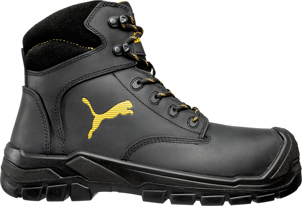 PumaSafetySicherheitsschuhBorneoBlackMidS3CiHiHROSRCSchwarzGrau