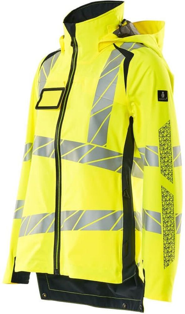 MascotDamenHardShellJackeAccelerateSafe19011-449Hi-visGelbSchwarzblau-XXL