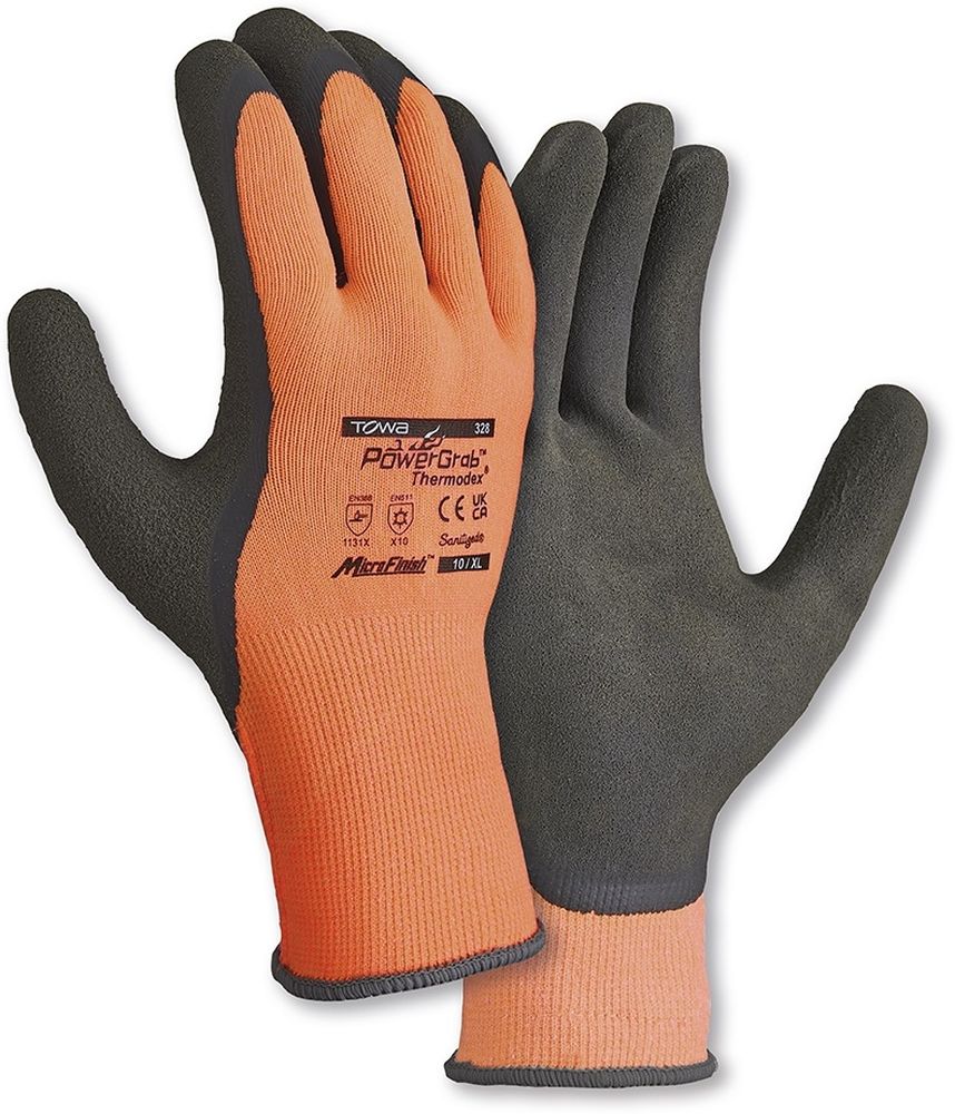 TOWAWinterhandschuhePowergrabThermodex12Stck2273OrangeSchwarz-7