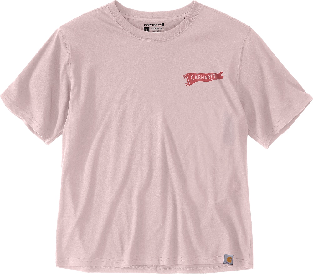 CarharttDamenZellulosefaserSeriesLoosePennantFlagT-Shirt107387NewRose-L
