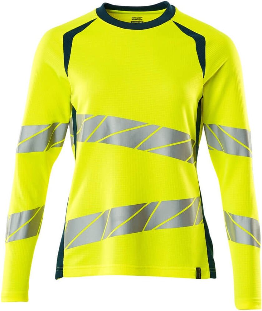 MascotDamenT-ShirtLangarmAccelerateSafe19091-771Hi-visGelbDunkelpetroleum-XXL