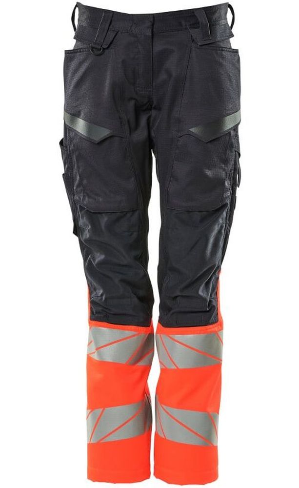 MascotDamenHosemitKnietaschenAccelerateSafe19678-236SchwarzblauHi-visRot-C3476