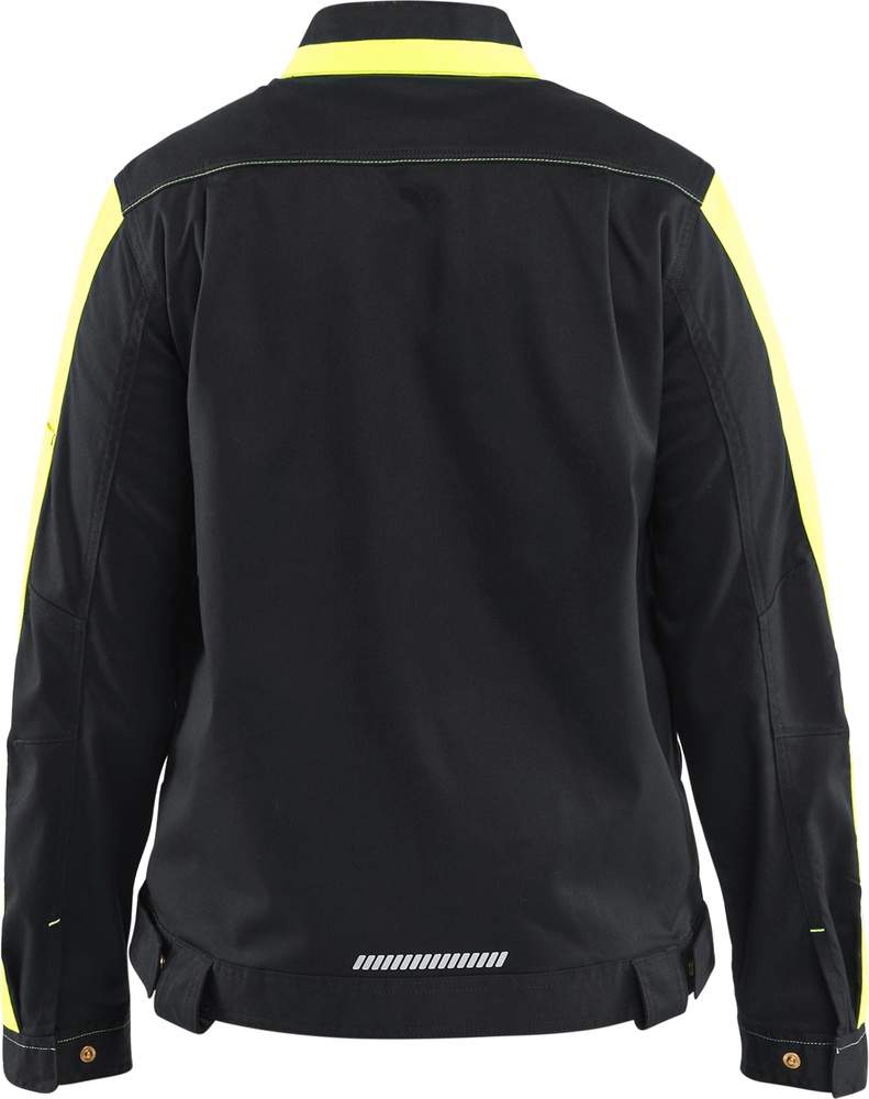 BlklderDamenArbeitsjackeIndustrieJackeStretch44431832SchwarzHighVisGelb-L