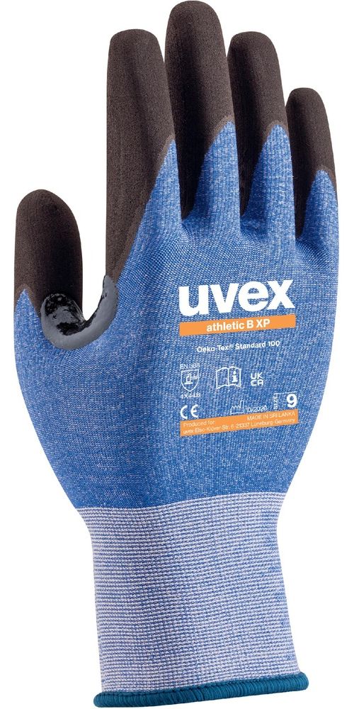 UvexSchutzhandschuheSchutzhandschuhAthleticBXp60036SchwarzBlau10Paar-10