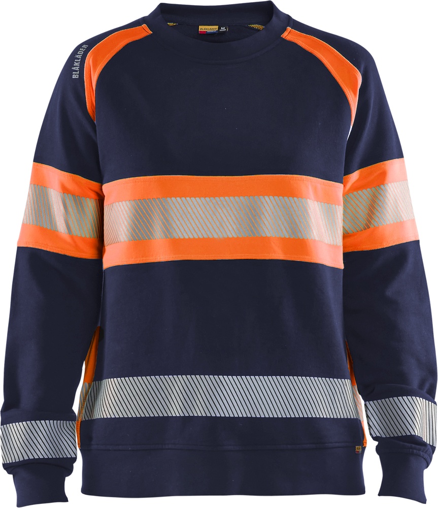 BlklderDamenHighVisSweatshirt34091158MarineblauOrange-L