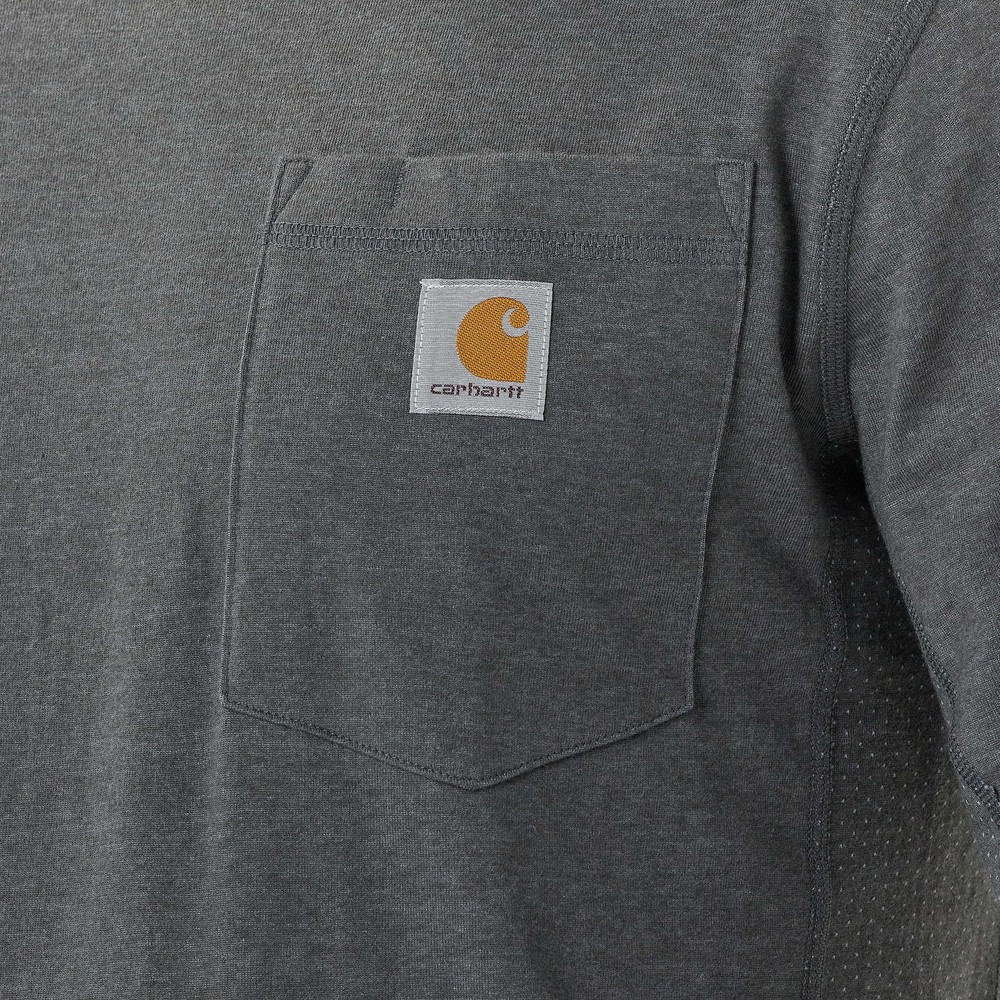 CarharttDamenLongsleeveForceFlexPocketT-ShirtLSCarbonHeather CarharttDamenLongsleeveForceFlexPocketT-ShirtLSCarbonHeather