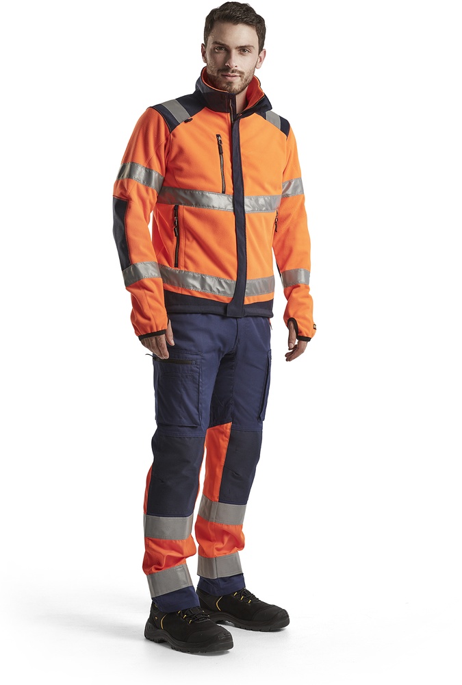 BlklderArbeitshoseHighVismitStretch15511811MarineblauOrange-C144