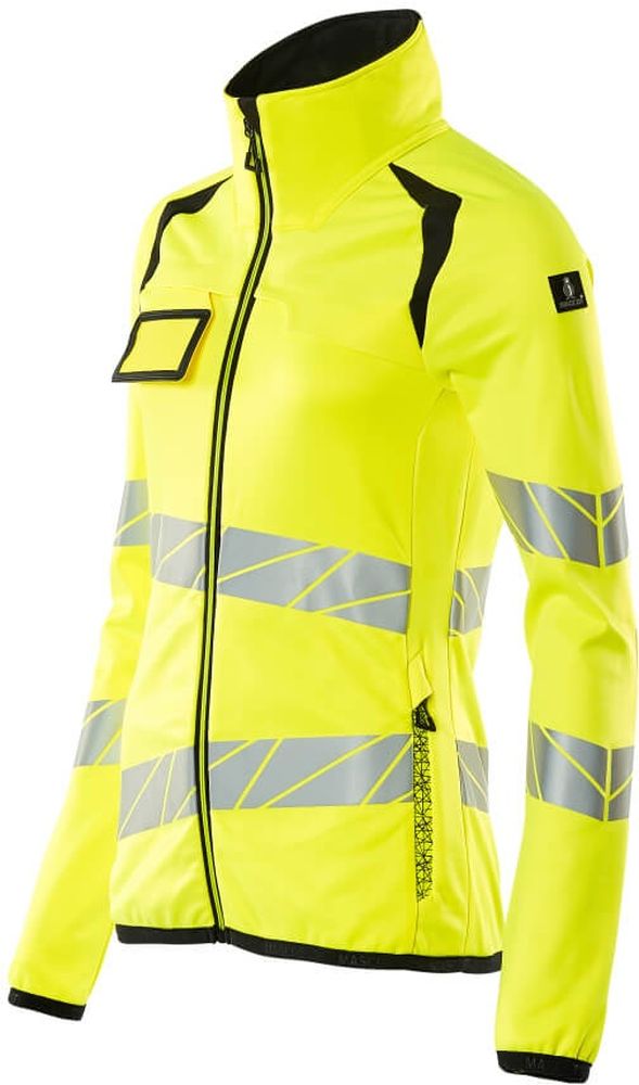 MascotDamenFleecepullovermitReiverschlussAccelerateSafe19153-315Hi-visGelbSchwarz-XXL