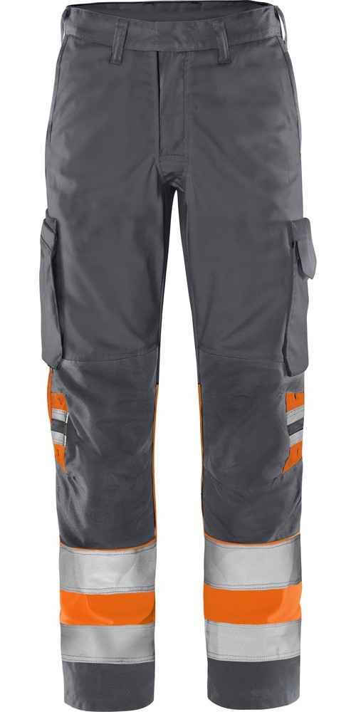 FristadsHighVisGreenHoseKl12668GPLUWarnschutz-OrangeGrau-C44