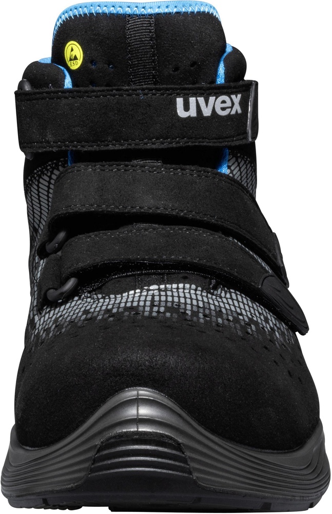 UvexSicherheitsschuhStiefel1G2SicherheitsstiefelS1SRC68325SchwarzSilber-35Weite12