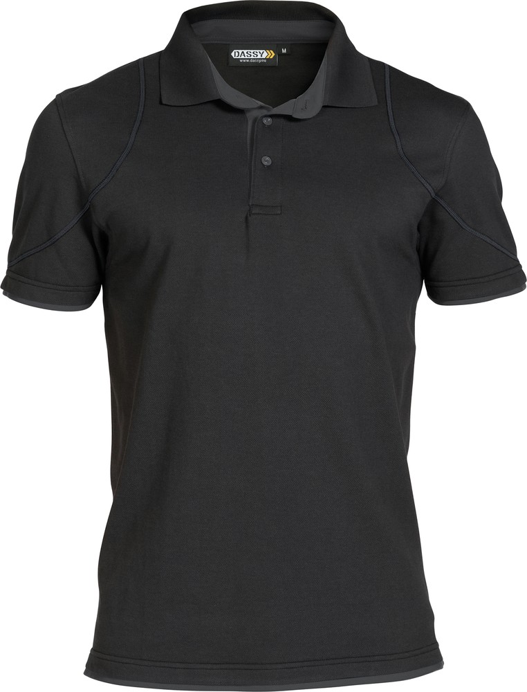 DassyPoloshirtOrbitalCOSPA46SchwarzAnthrazitgrau