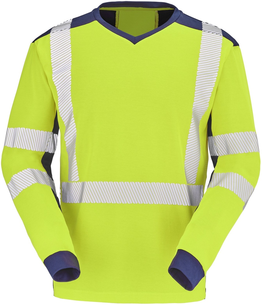 CepovettLangarm-ShirtFluoSafeXp9T85FluoYellowNavy-XXL