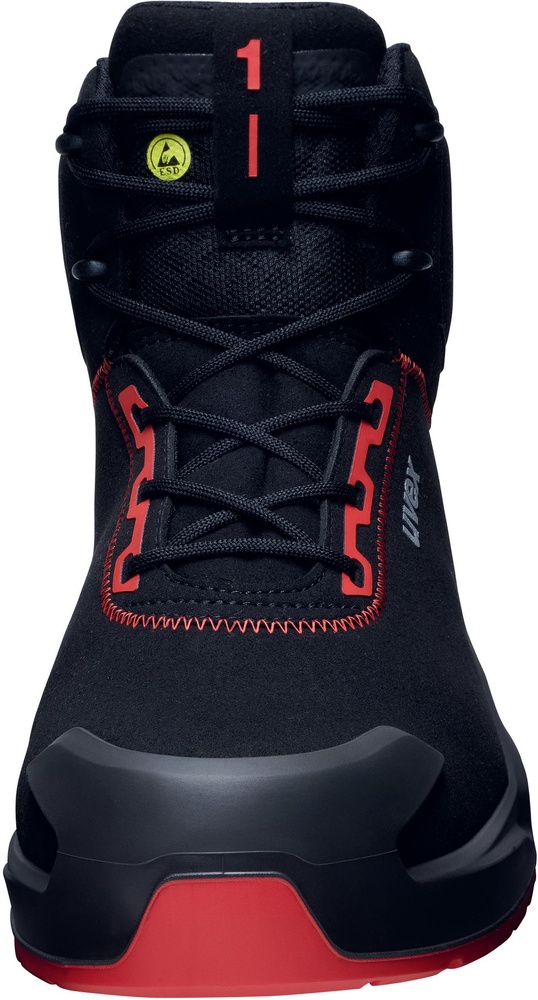UvexSicherheitsschuhStiefel1X-CraftSicherheitsstiefelS3LSR68041SchwarzRot-35Weite10