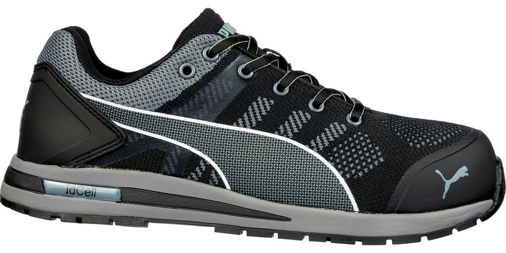 PumaSafetySicherheitsschuhElevateKnitBlackLowS1PESDHROSRCSchwarzGrau