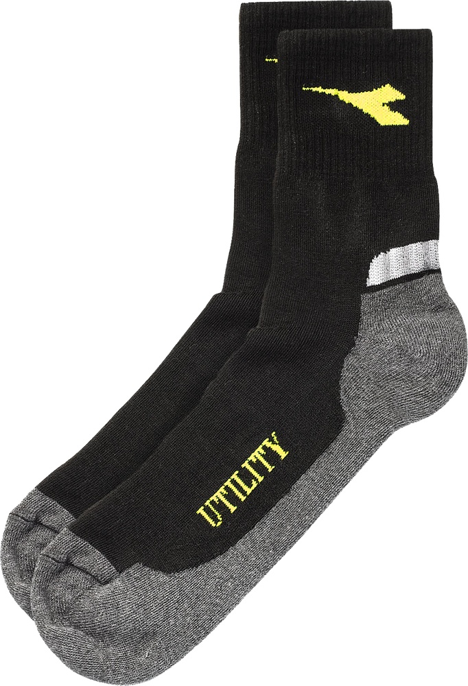UtilityDiadoraSockenCottonSummerSocksBlackDarkGullGrey-S