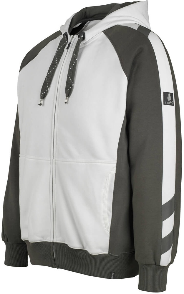 MascotKapuzensweatshirtmitReiverschlussWiesbadenUnique50566-963WeiDunkelanthrazit-XXL