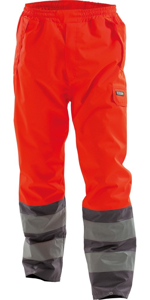 DassyWarnschutz-RegenhoseSolaPES70NeonrotZementgrau